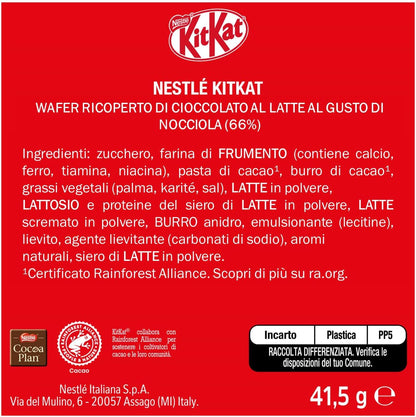 KitKat Hazelnut – Wafer con Chocolate y Avellanas 24x41,5g