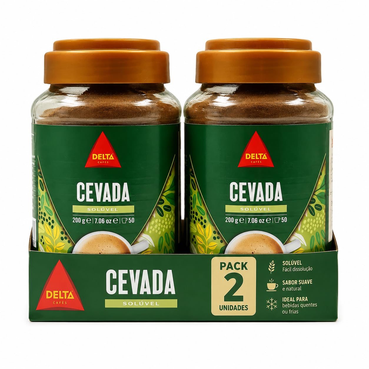 Delta Cafés Cevada Solúvel pack de 2 botes de 200 g