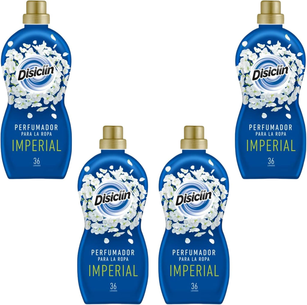 Disiclin Perfumador de Ropa Imperial – Pack de 4 Botellas (144 Lavados)
