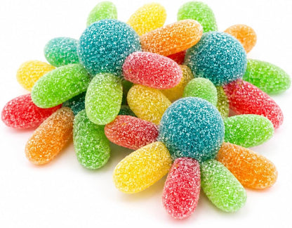 Dulceplus Pulpos Pica de Gominola 1 kg | Chuches Ácidas Multicolor con Azúcar, Sin Gluten y Halal | Golosinas para Cumpleaños, Piñatas, Candy Bar y Fiestas