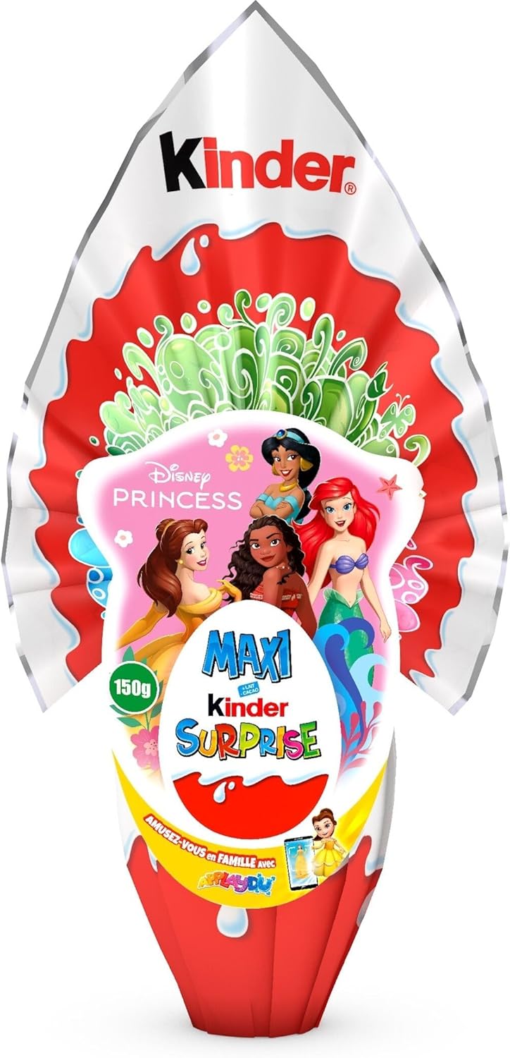 Kinder Gran Sorpresa Pascua 2026 – Huevo de Chocolate Grande con Sorpresa (150g) – Edición Especial Barbie – Regalo Ideal para Niñas y Niños en Semana Santa 11cm de huevo kinder