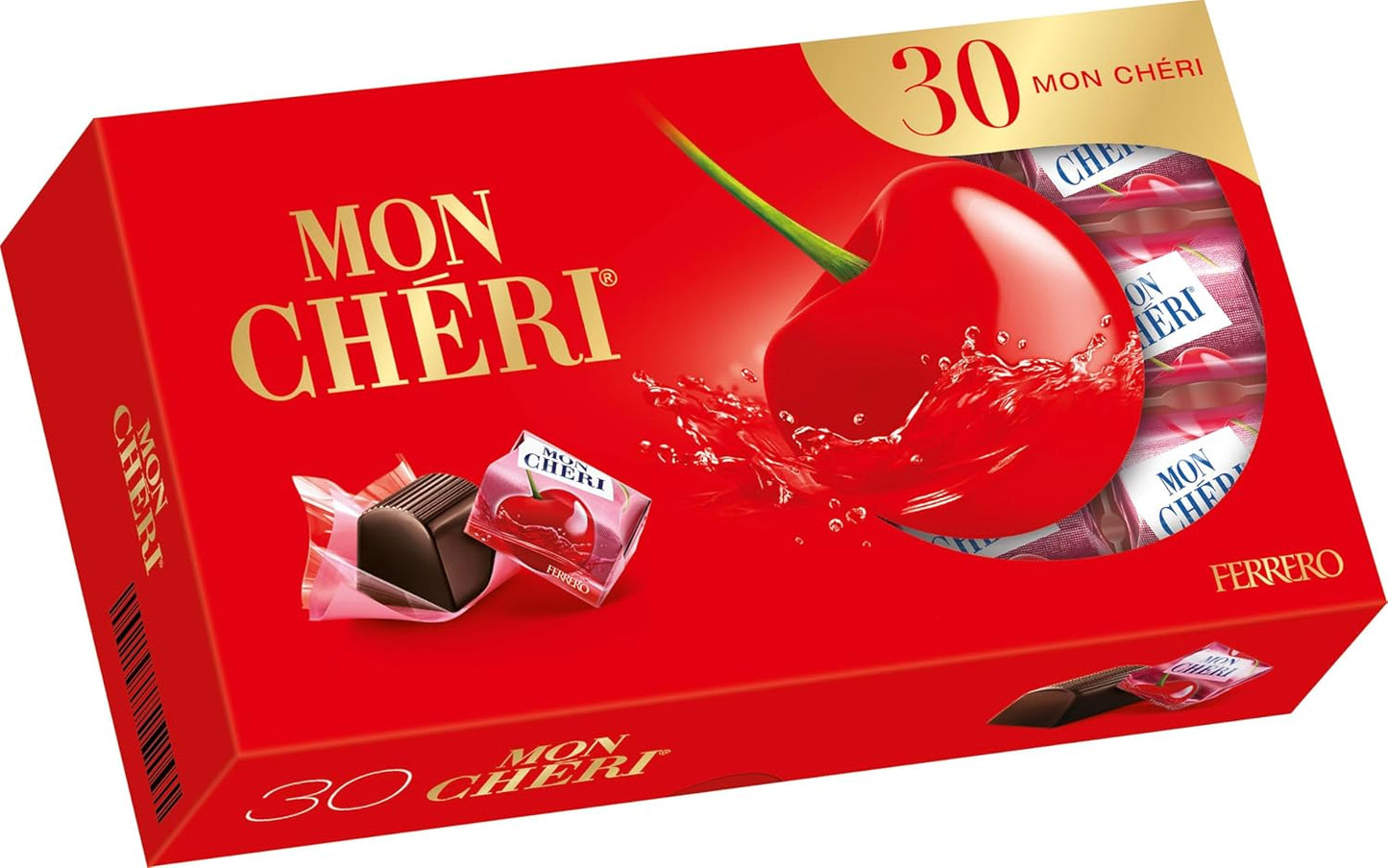 Mon Cheri Ferrero – 30 Chocolates con Cereza y Licor 315g