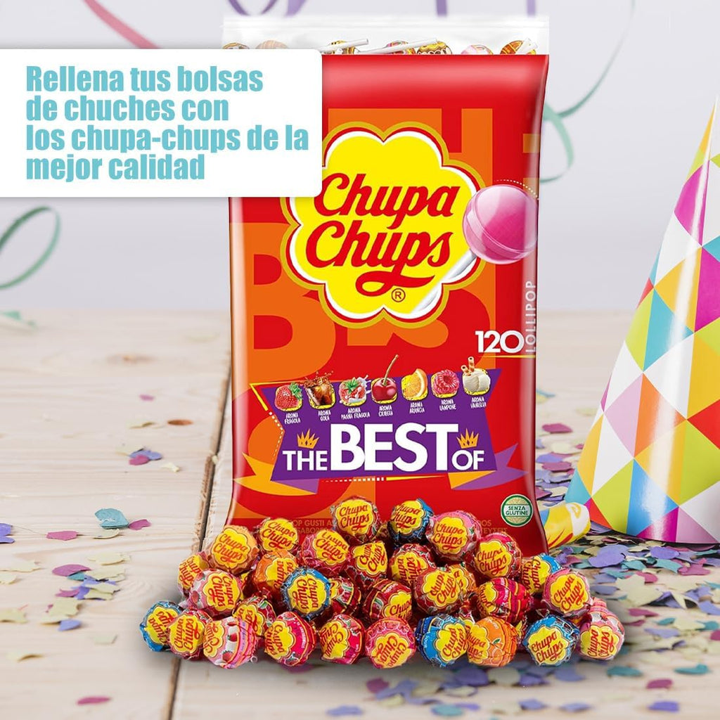 Chupa Chups Piruletas Surtidas – Pack 2 Bolsas x 120 unidades