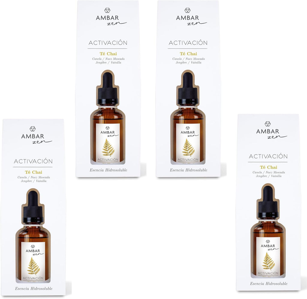 Esencia Hidrosoluble te chai  50 ml pack de 4