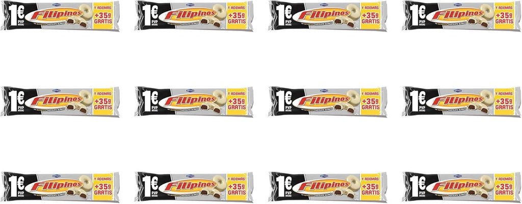 Filipinos Chocolate Blanco 135g * 12 paquetes