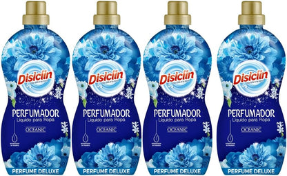 Disiclin Oceanic Perfumador de Ropa – Pack de 4 Botellas, hasta 144 Lavados