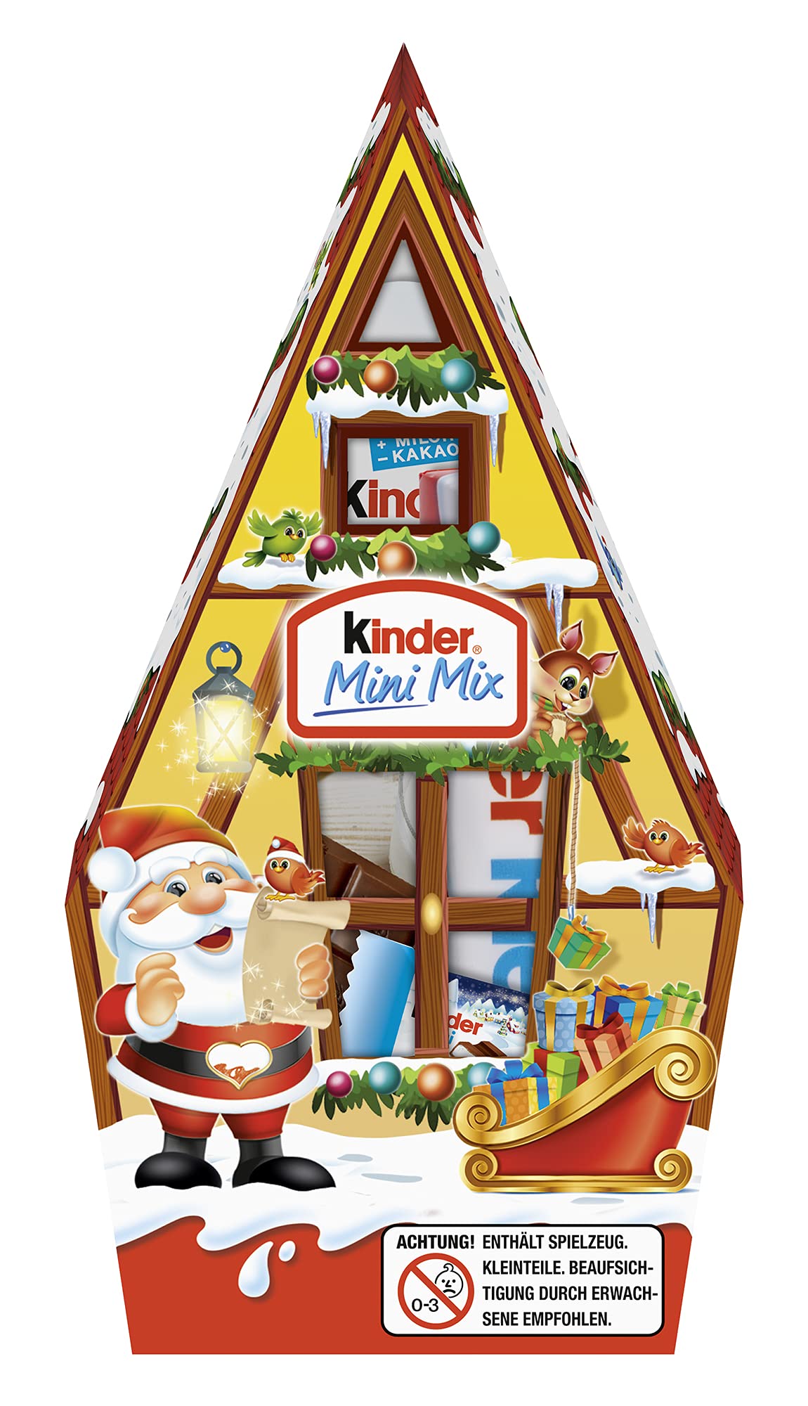 Kinder Mini Mix Casita de Navidad – 76 g (Modelo Surtido)
