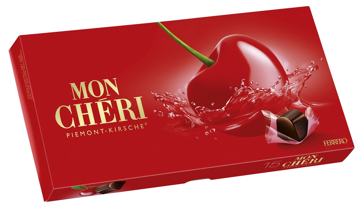 Mon Chéri T15 – 15 Bombones de Cereza al Licor, 157 g
