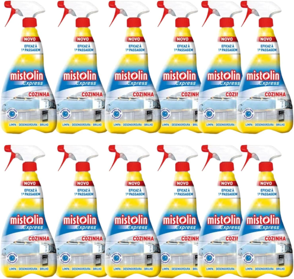 Mistolin Express Cocina – Pack de 12 desengrasatante