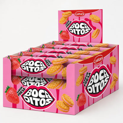Cuétara Bocaditos sabor fresa pack 15 paquetes de 150 g