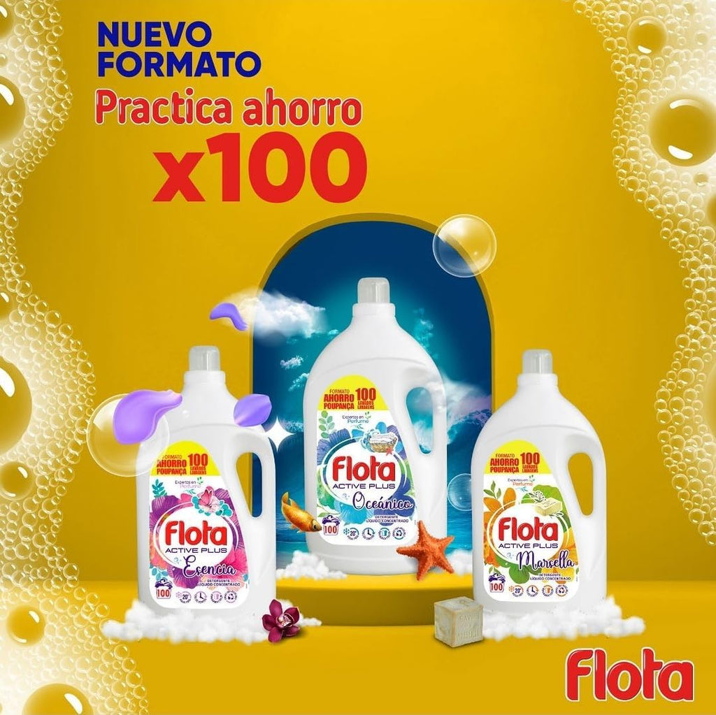 Flota Detergente Líquido Quitamanchas – 2 x 100 Lavados (Fragancia Oceánico)