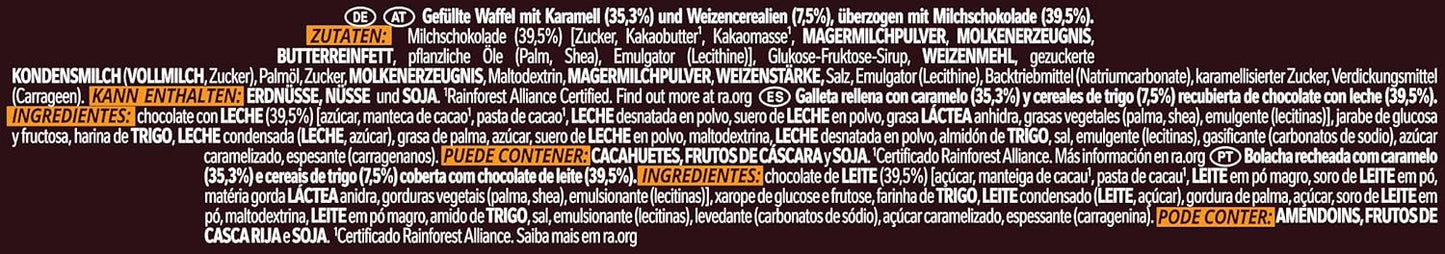 Nestlé Lion – Barritas de Chocolate y Caramelo 24x42g