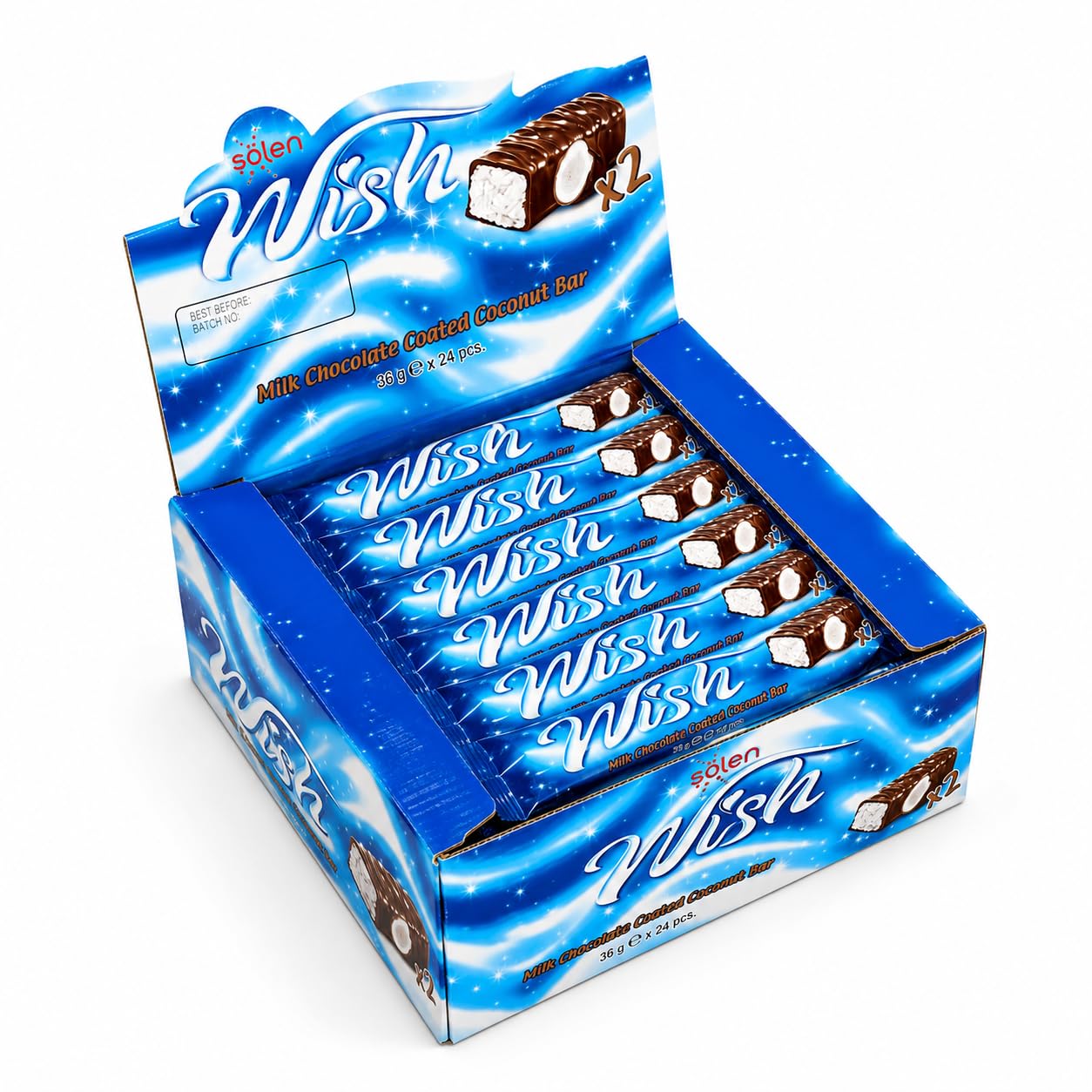 Şölen Wish Coco pack 24 barritas de 36 g