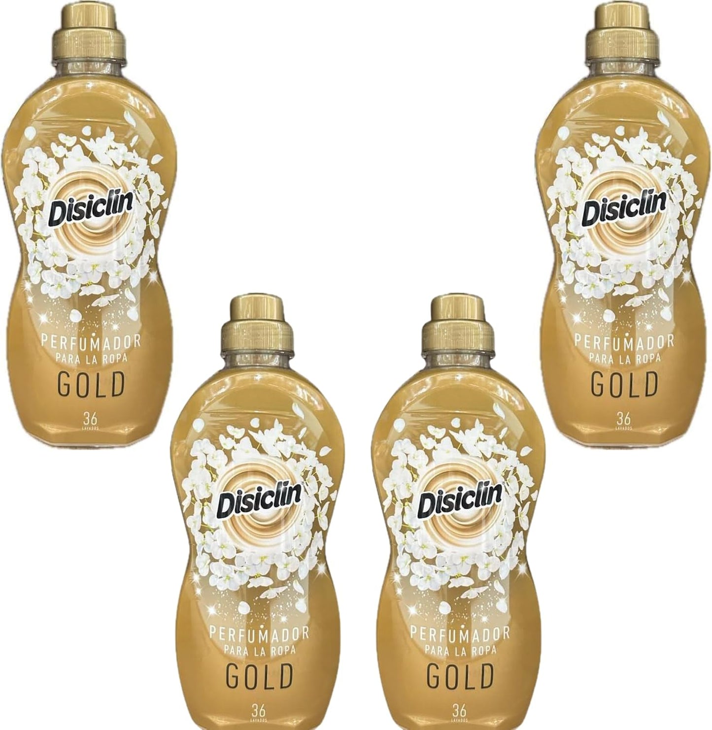 Disiclin Gold Perfumador de Ropa – Pack de 4, hasta 144 Lavados