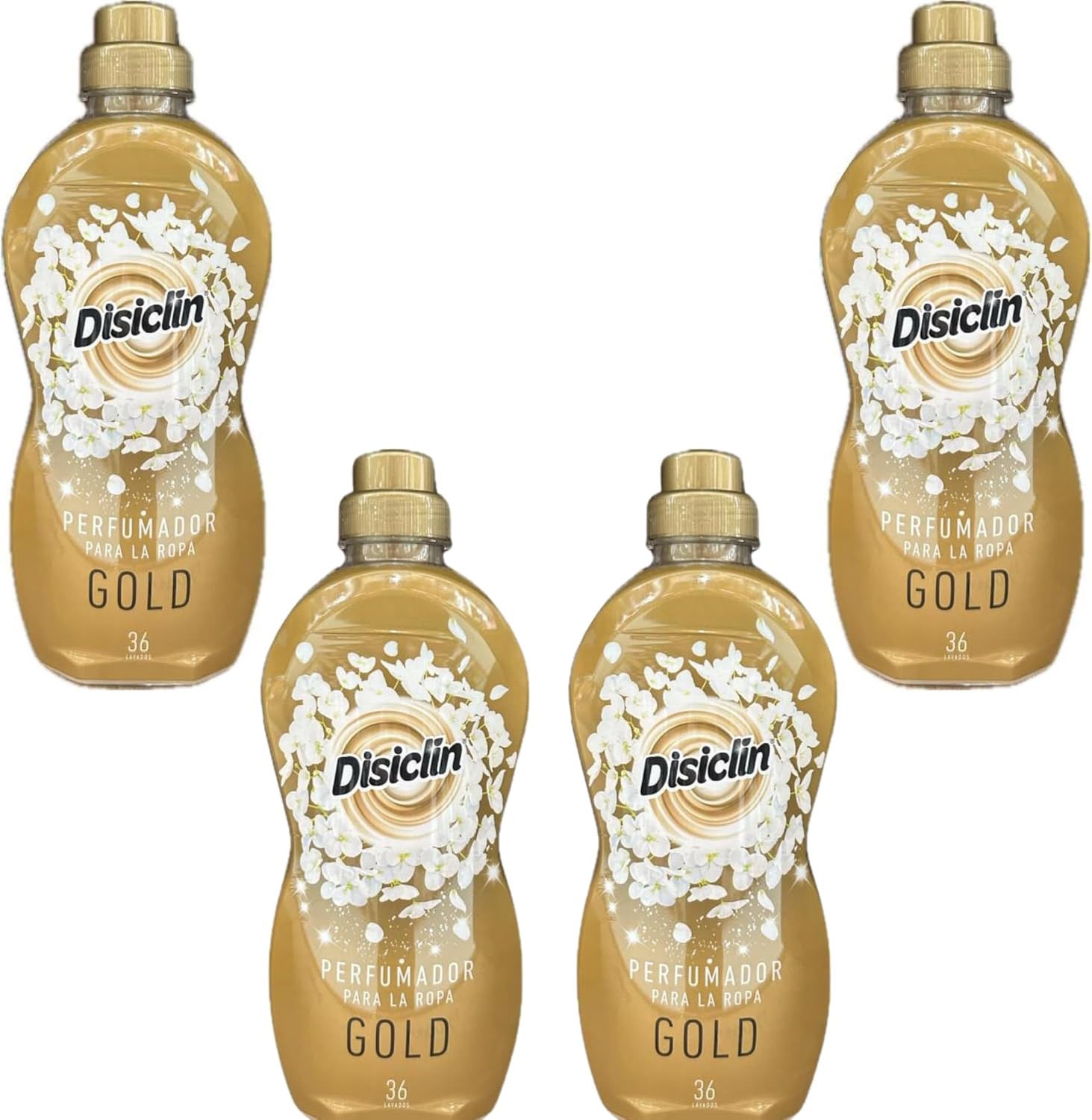 Disiclin Gold Perfumador de Ropa – Pack de 4 (36 Lavados c/u)