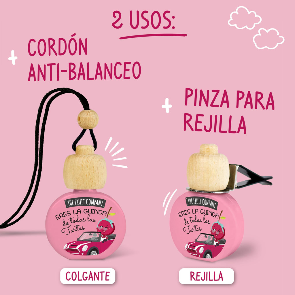 The Fruit Company - ambiebtador de coche  Pack de 4 unidades