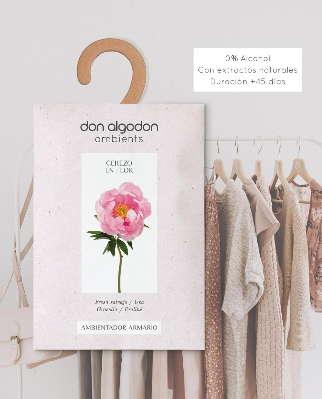Ambientador de Armario Don Algodón Cerezo en Flor – Pack 6 Unidades