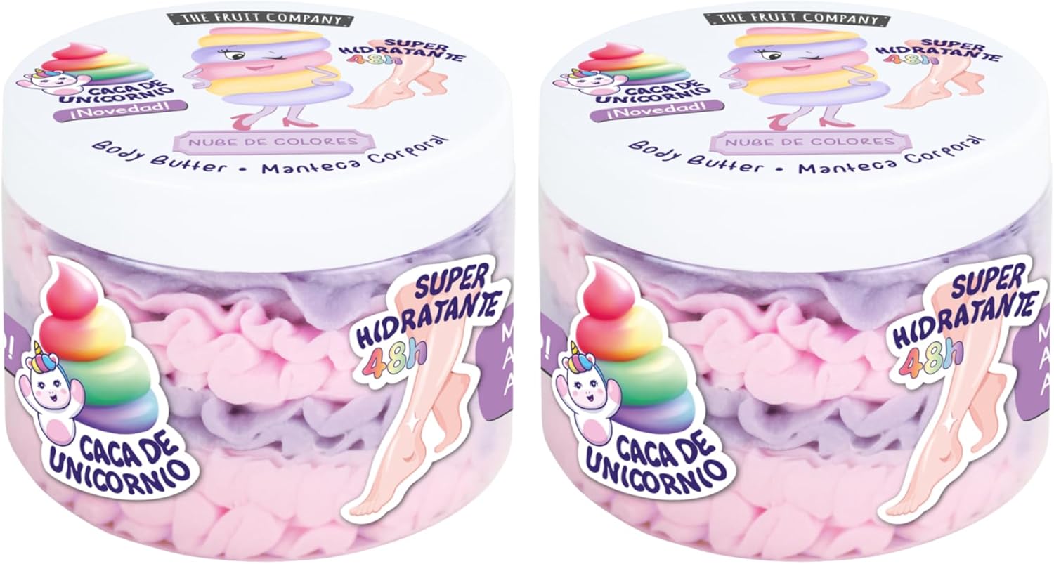 Pack de 2 Mantecas Corporales The Fruit Company Nube de Colores - 250 g