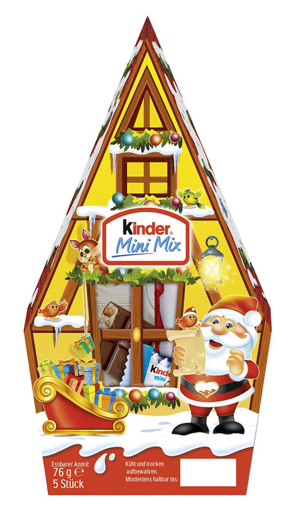 Kinder Mini Mix Casita de Navidad – 76 g (Modelo Surtido)