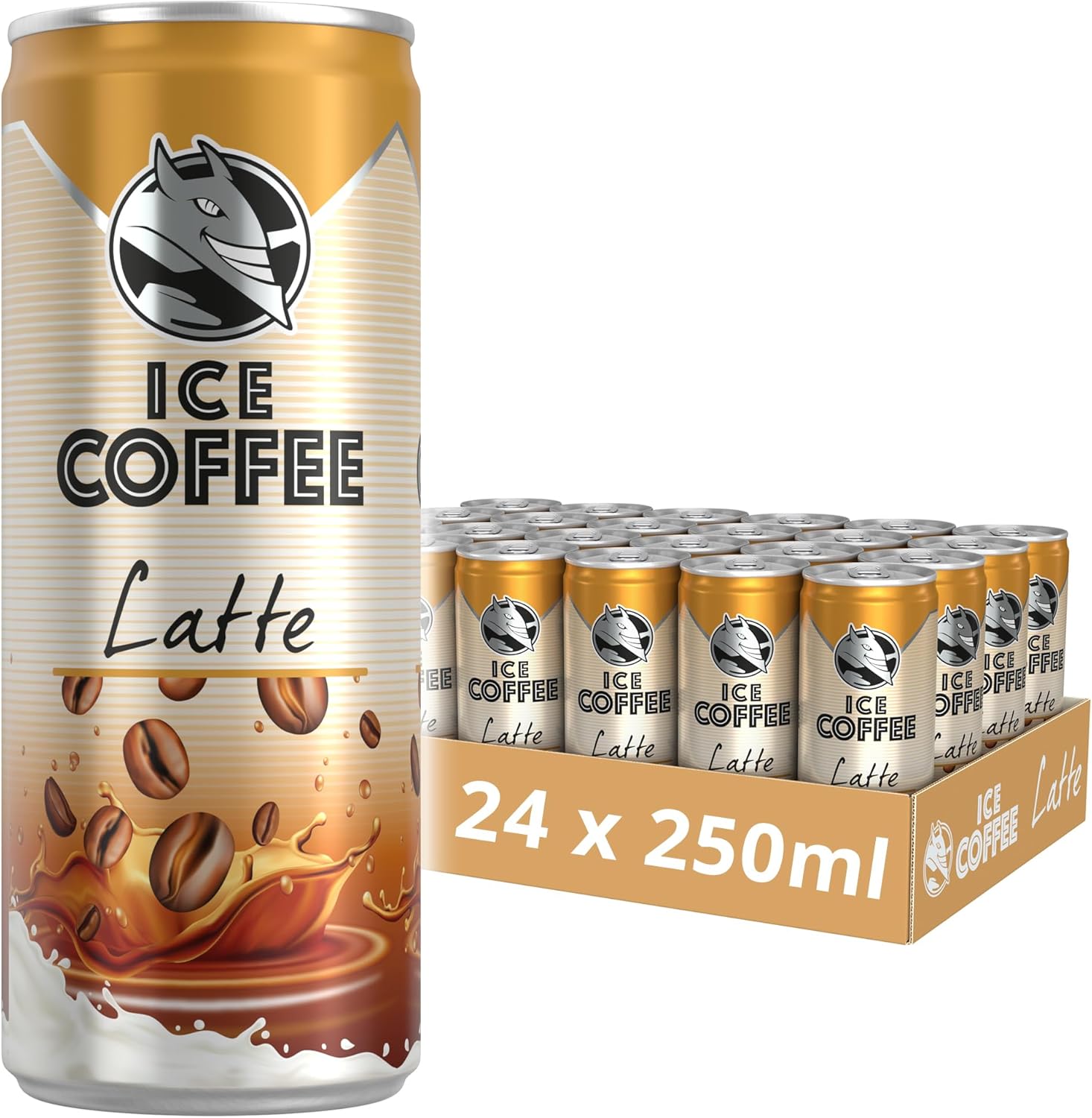 Hell Iced Coffee Latte pack 24 latas 250ml café helado con leche Golominas