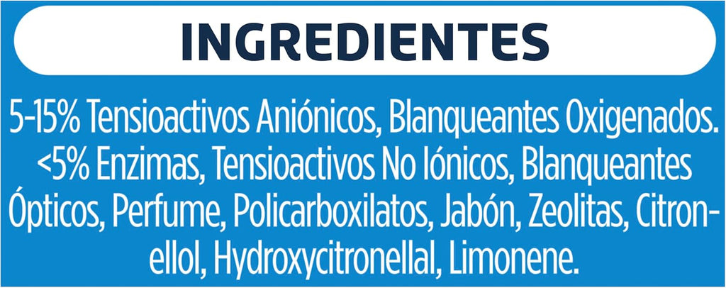 Skip detergente en polvo para la ropa, limpieza profunda 120 lavados