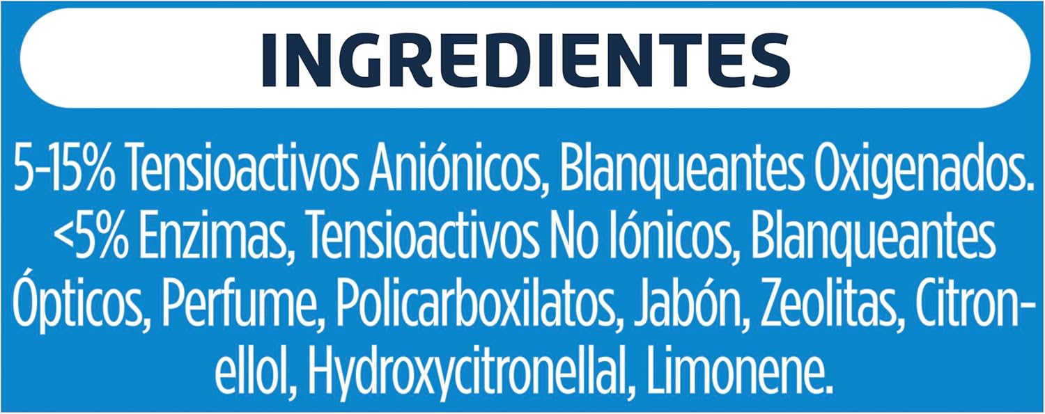 Skip detergente en polvo para la ropa, limpieza profunda 120 lavados