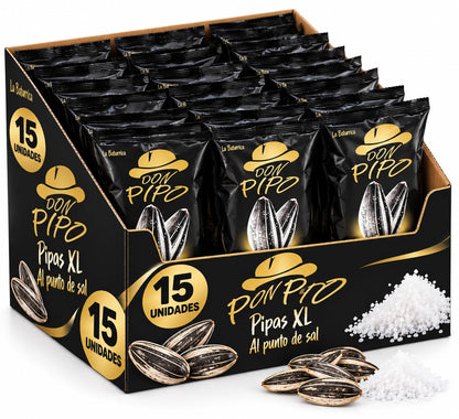 Don Pipo Pipas XL al punto de sal pack de 15 bolsas de 100 g
