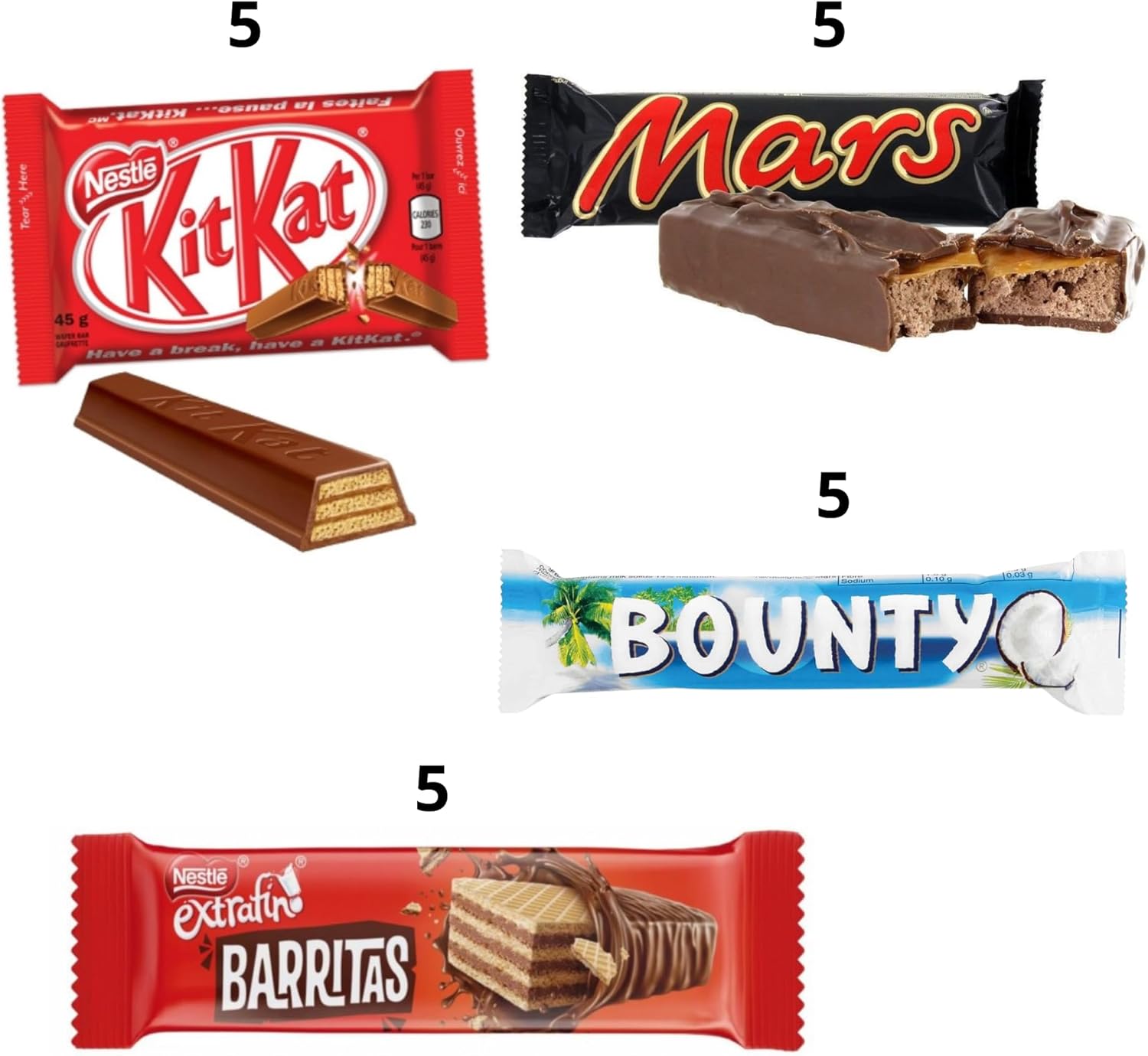 Pack 20 Chocolatinas Surtidas