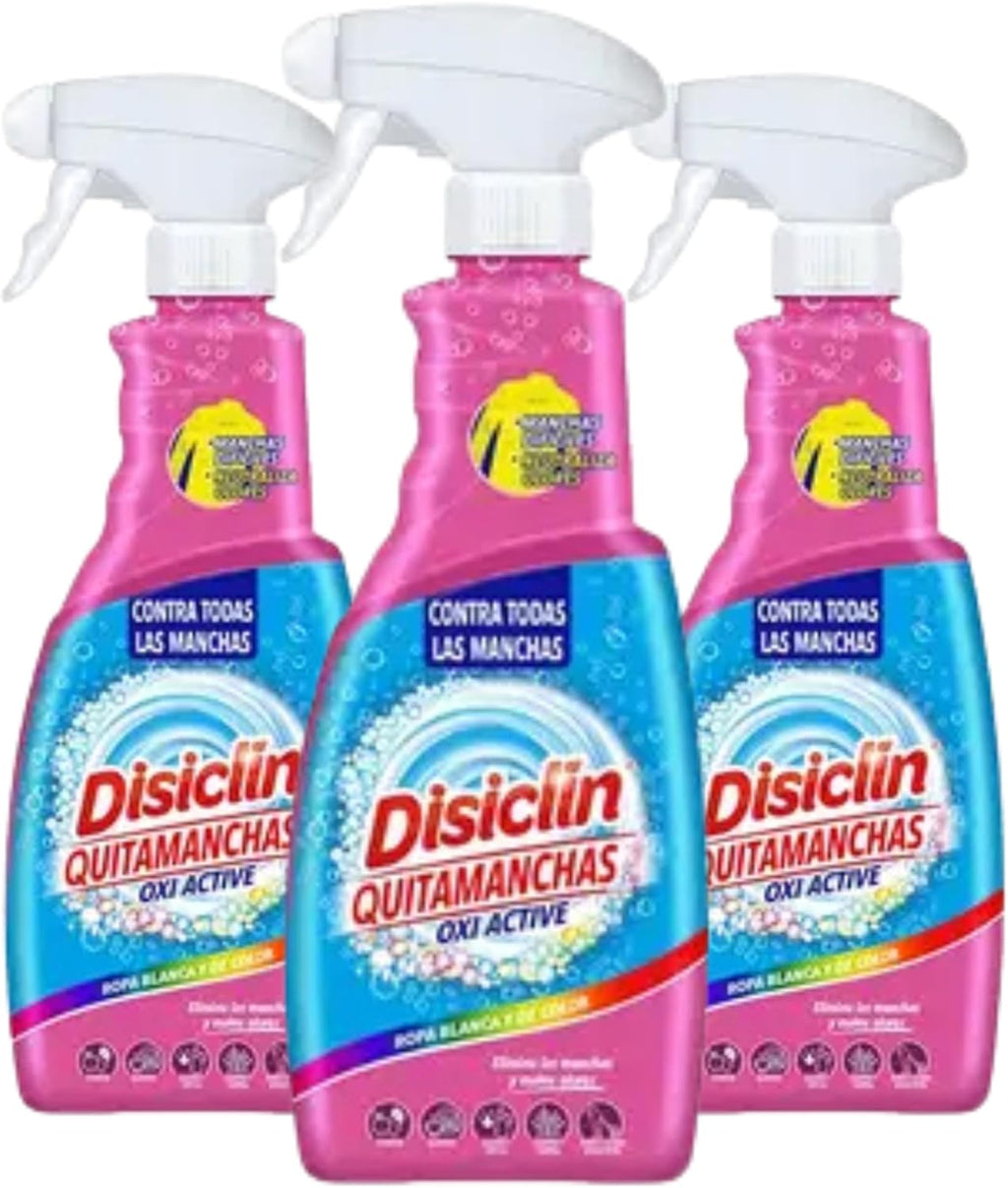 Disiclin Oxi Active Spray Quitamanchas Multiusos 750 ml –pack 3