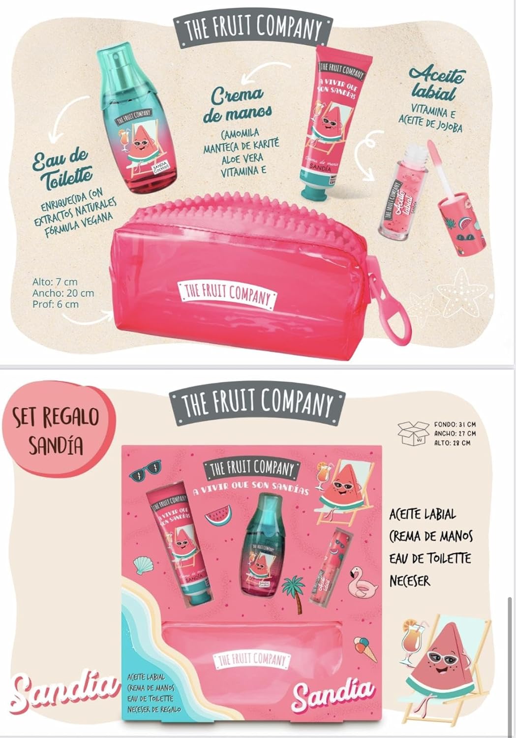 The Fruit Company Set Regalo Summer Sandía