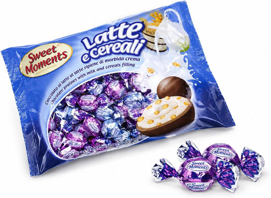 Laica Bombón crema blanca y cereales – Bolsa 80 uds.