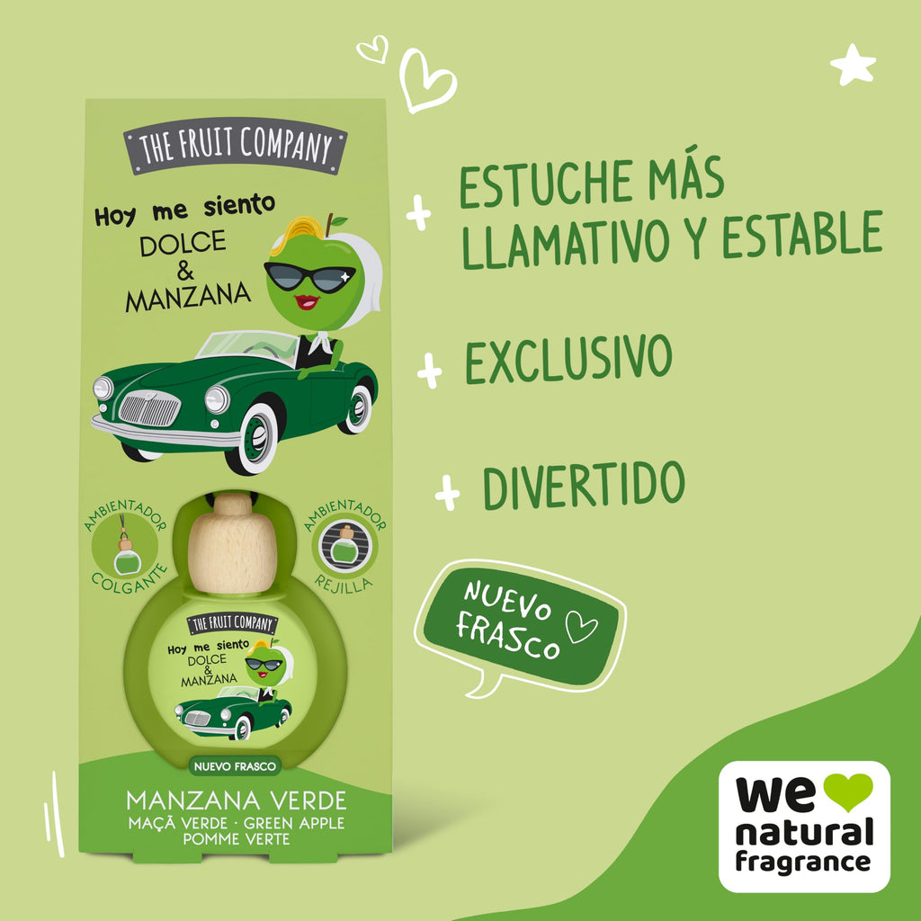 The Fruit Company - ambiebtador de coche  Pack de 4 unidades