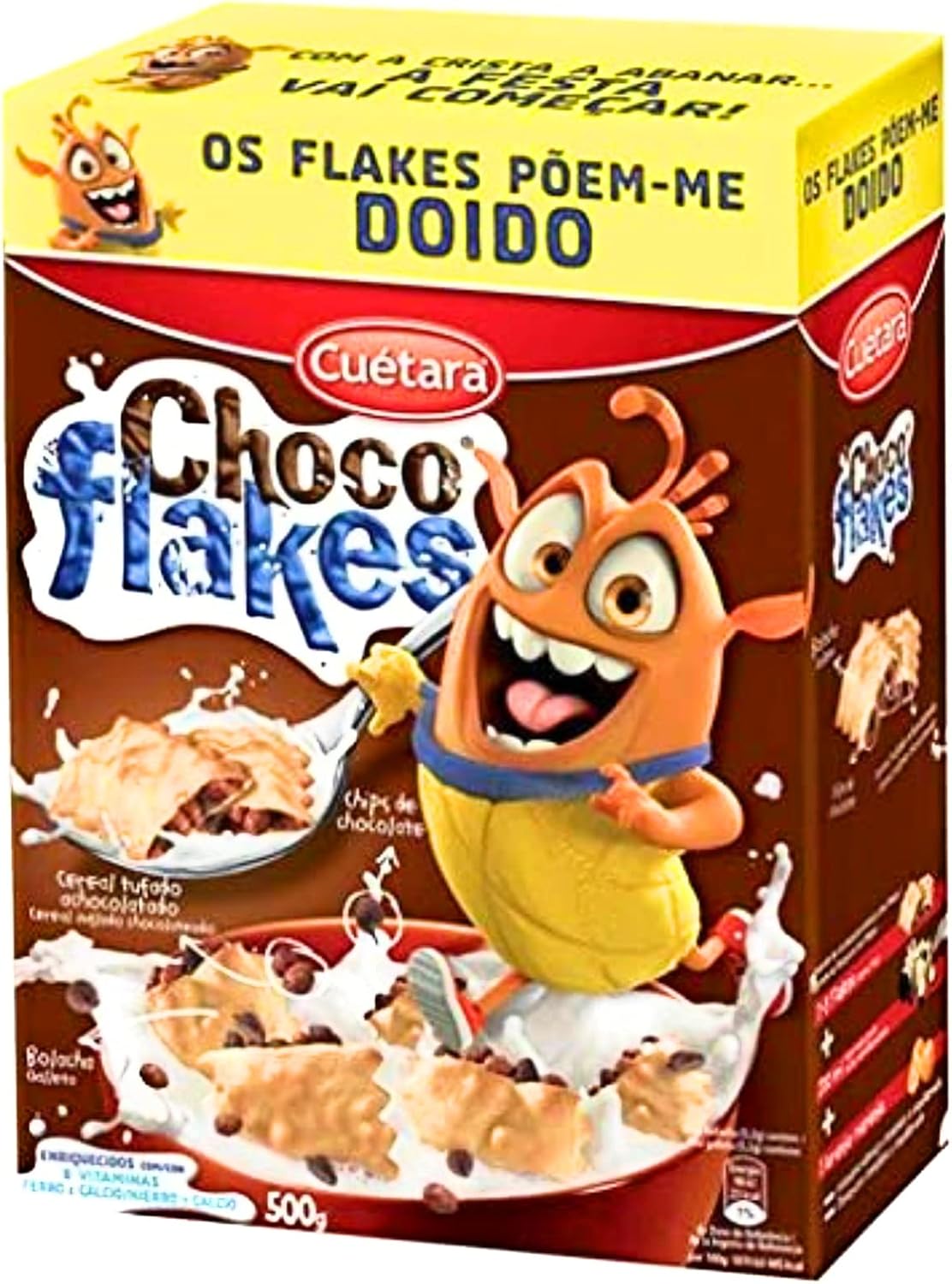 CUETARA Choco Flakes Copos de chocolate, 8 x 500 g