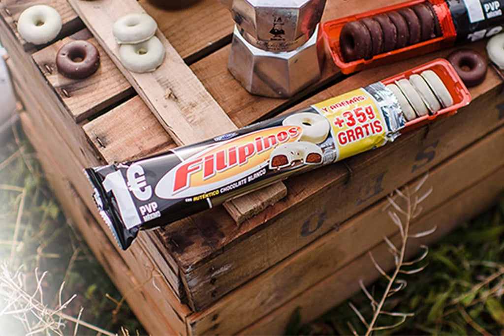 Filipinos Chocolate Blanco 135g * 12 paquetes