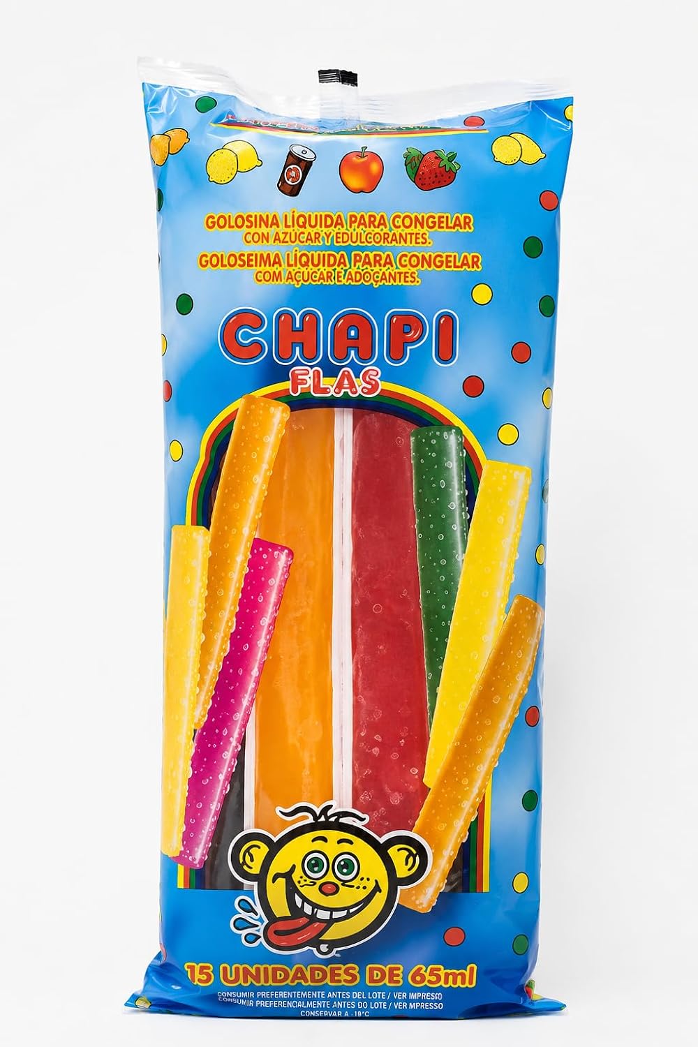 Paquete de 100 flash helados líquidos Chapi Flas de sabores variados varios sabores
