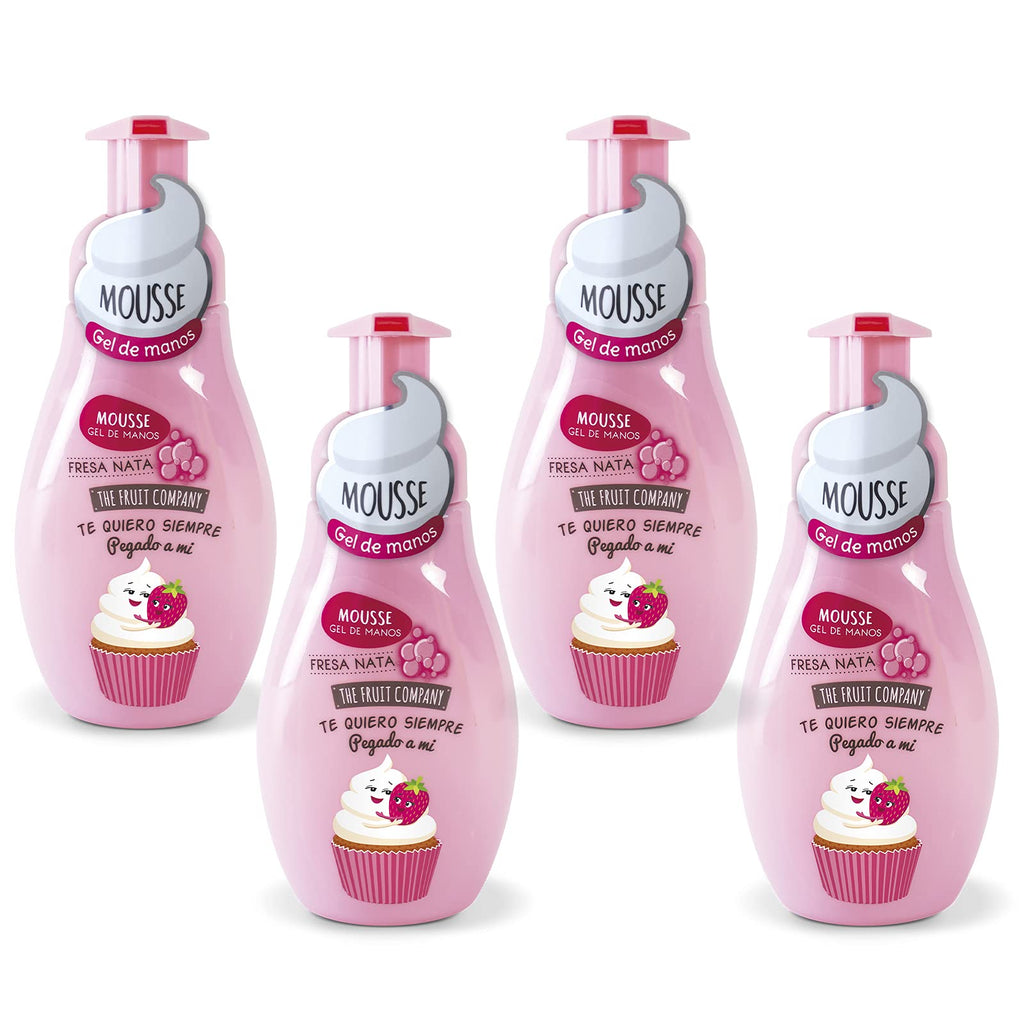 The Fruit Company  - Jabón de Manos Espuma Mousse, Coco, 250 ml, 4 ud.