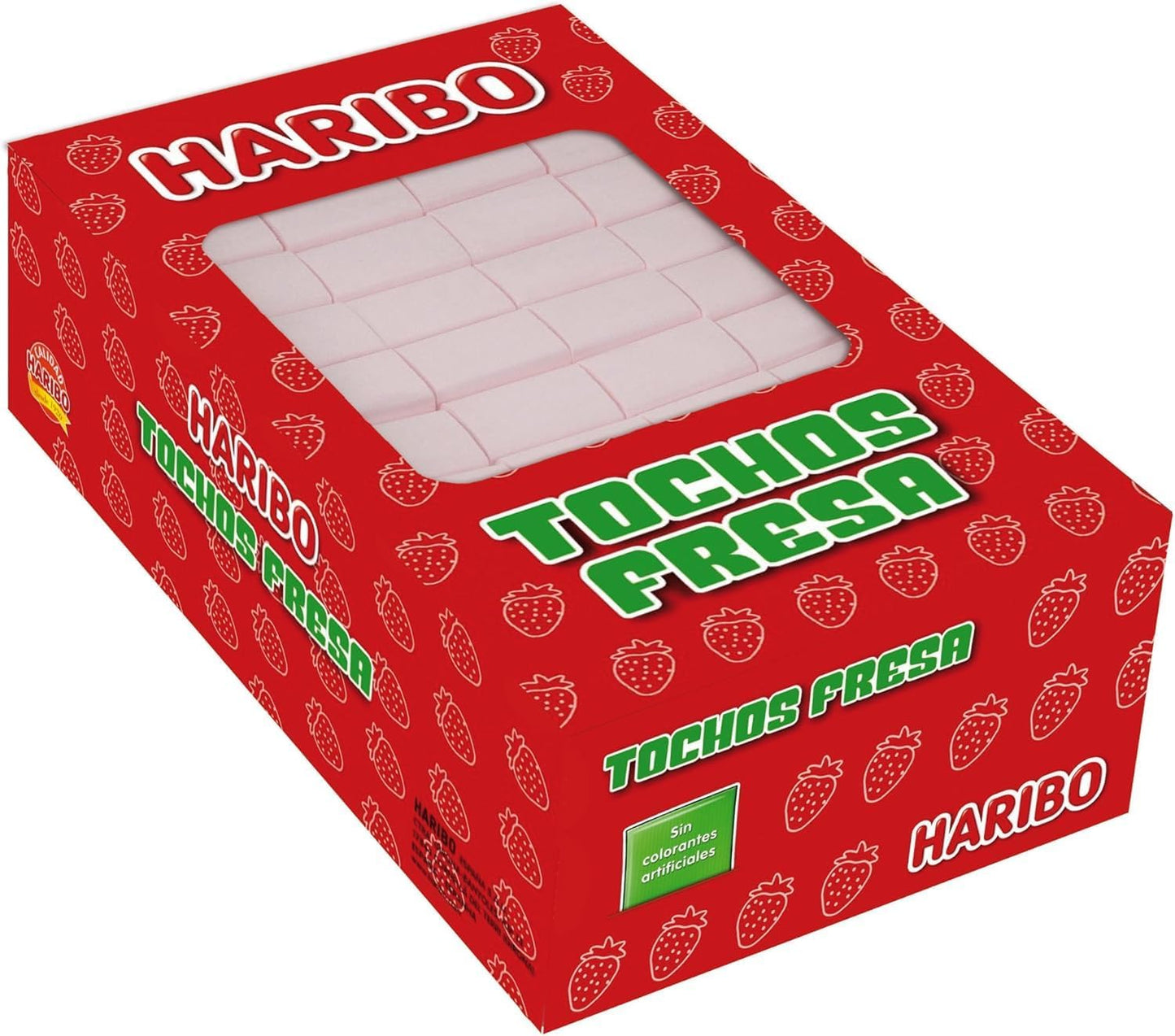Haribo Tochos Fresa 200 Unidades | Caramelos Blandos Masticables Sabor Fresa | Golosinas para Fiestas, Cumpleaños, Candy Bar y Hostelería