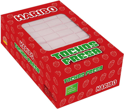 Haribo Tochos Fresa 200 Unidades | Caramelos Blandos Masticables Sabor Fresa | Golosinas para Fiestas, Cumpleaños, Candy Bar y Hostelería