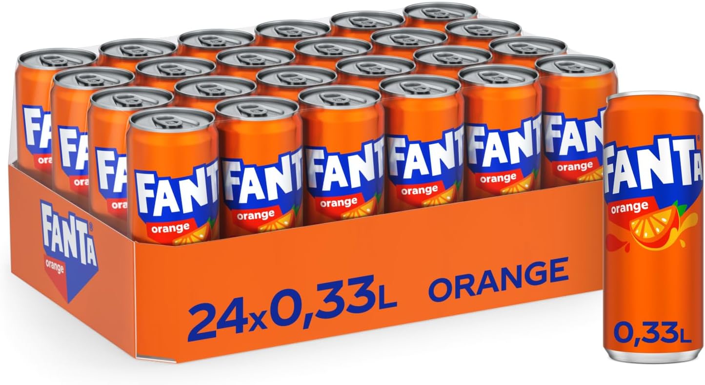 Fanta Naranja pack 24 latas 330ml refresco naranja al por mayor Golominas
