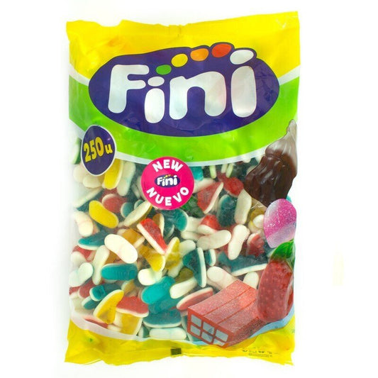 Zapatos Fini bote 250 unidades gominolas chuches granel Golominas