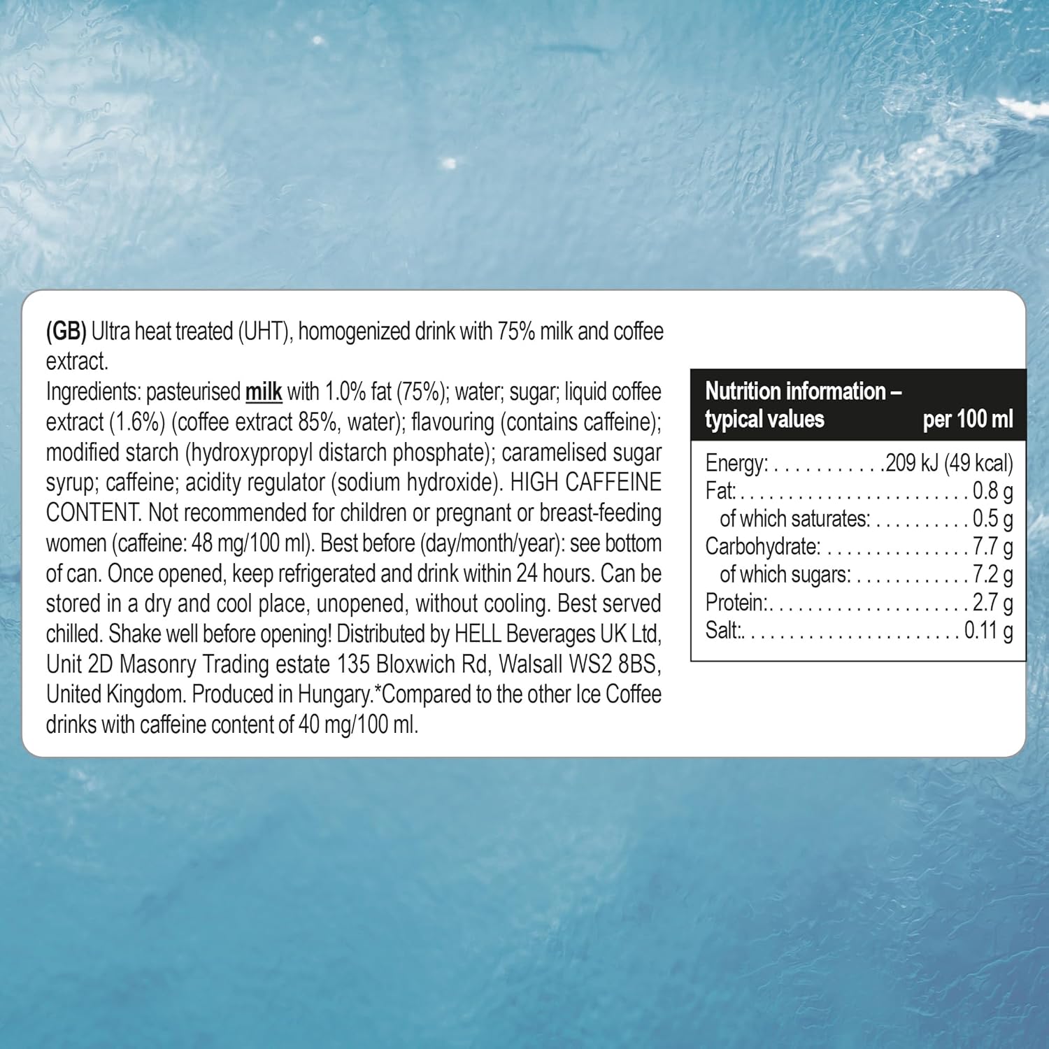 HELL ENERGY Café expreso doble (24 x 250 ml)