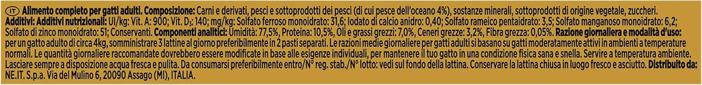 Purina Gourmet Gold Mousse Gato con Pescado del océano, 24 latas de 85 g