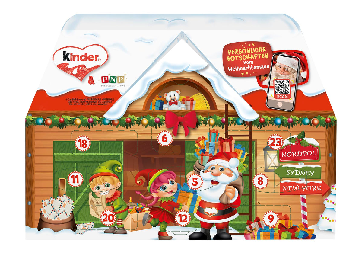 Calendario de Adviento Kinder Chocolate House – 24 Chocolatinas, 234 g