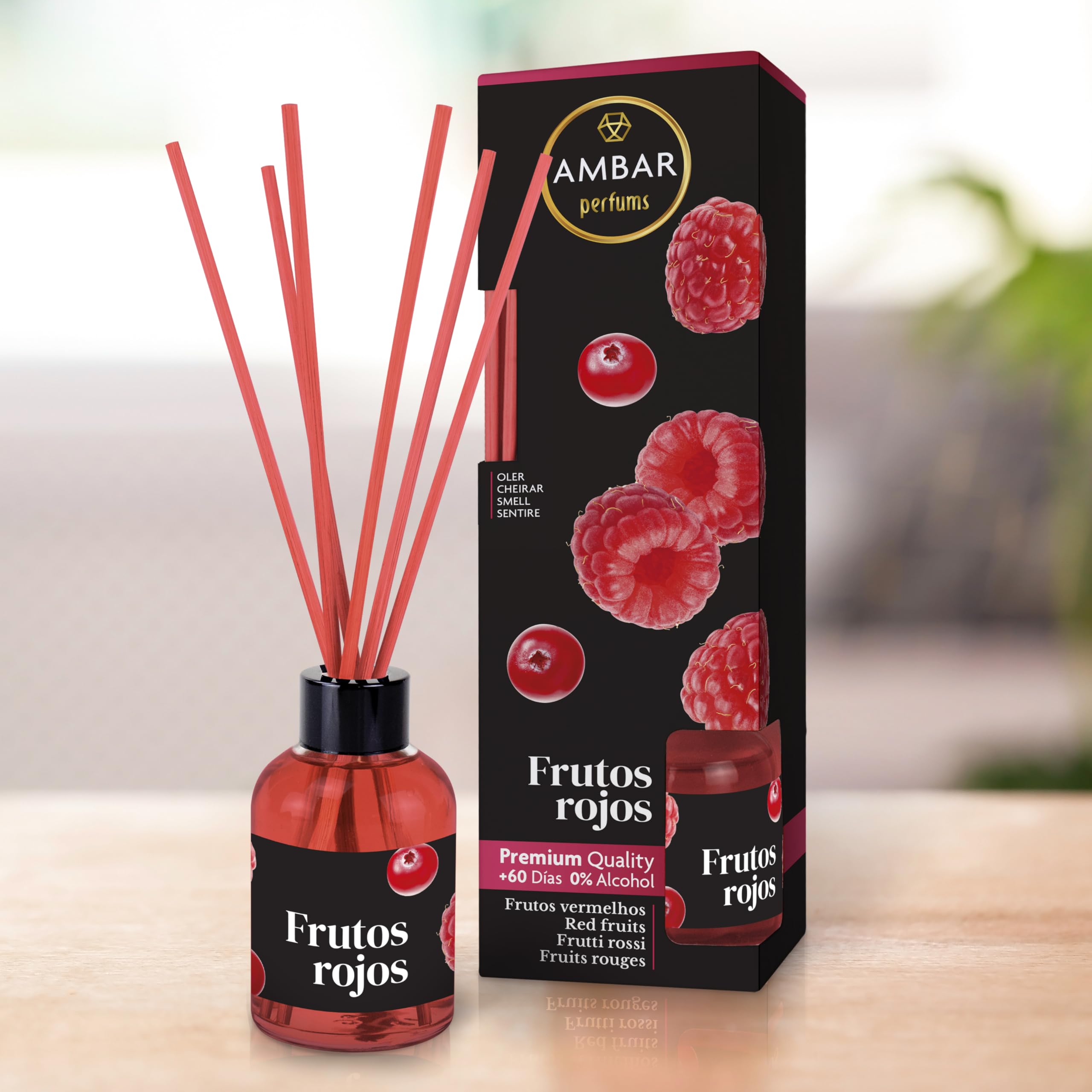 Ambar Perfums Frutas De La Pasión Ambientador Mikado, 50 ml, Pack de 3