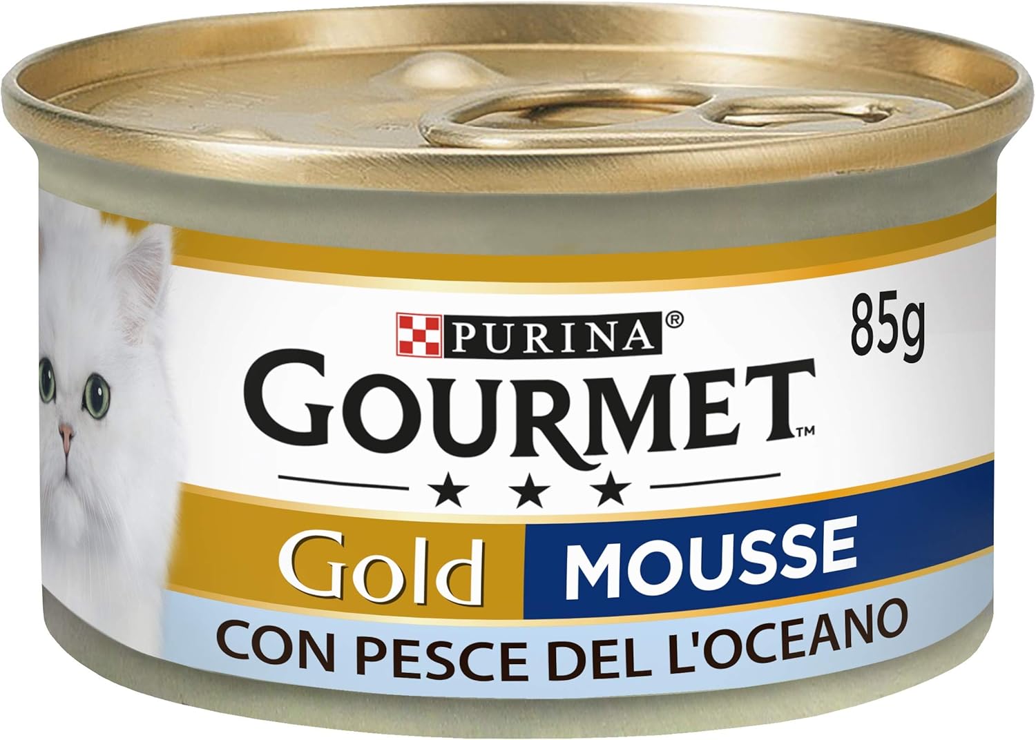 Purina Gourmet Gold Mousse Gato con Pescado del océano, 24 latas de 85 g