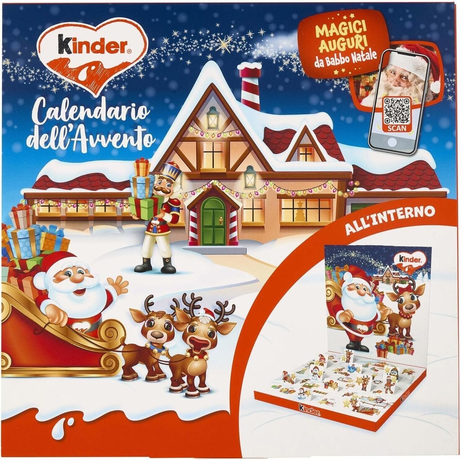 Kinder Mix calendario adviento pop up 123g navidad chocolate Golominas
