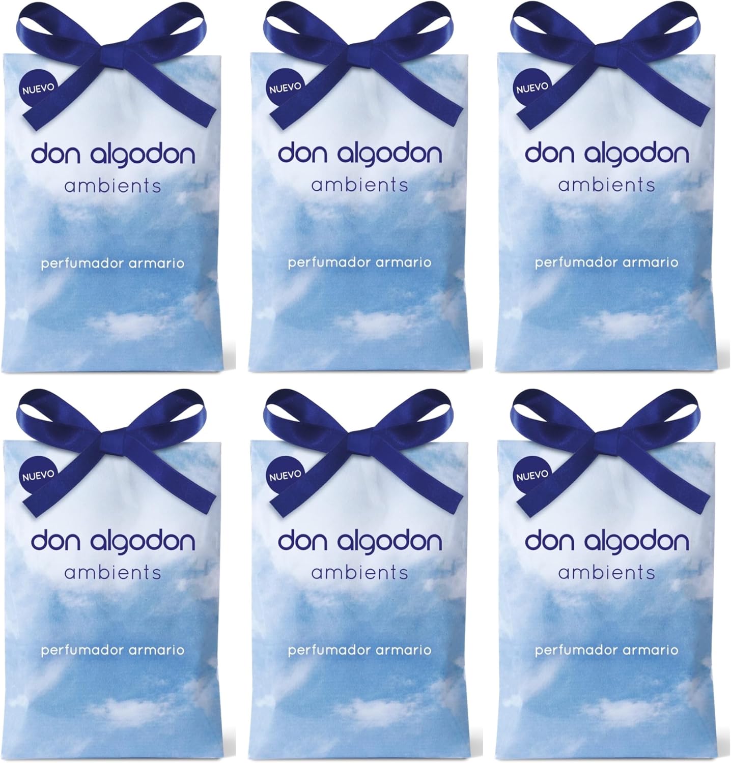 Don Algodón Ambients Perfumador de Armario Aroma Clásico – Pack de 6|
