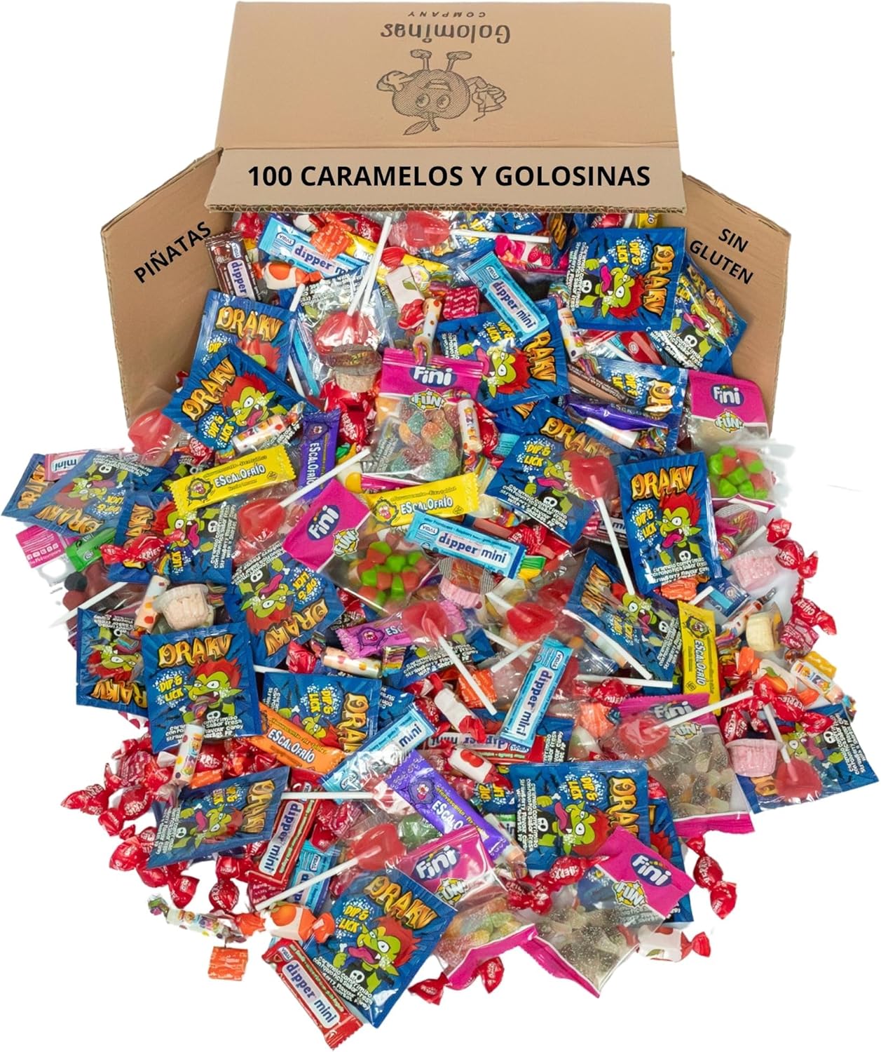 Pack chuches piñatas fiestas infantiles relleno golosinas variadas Golominas