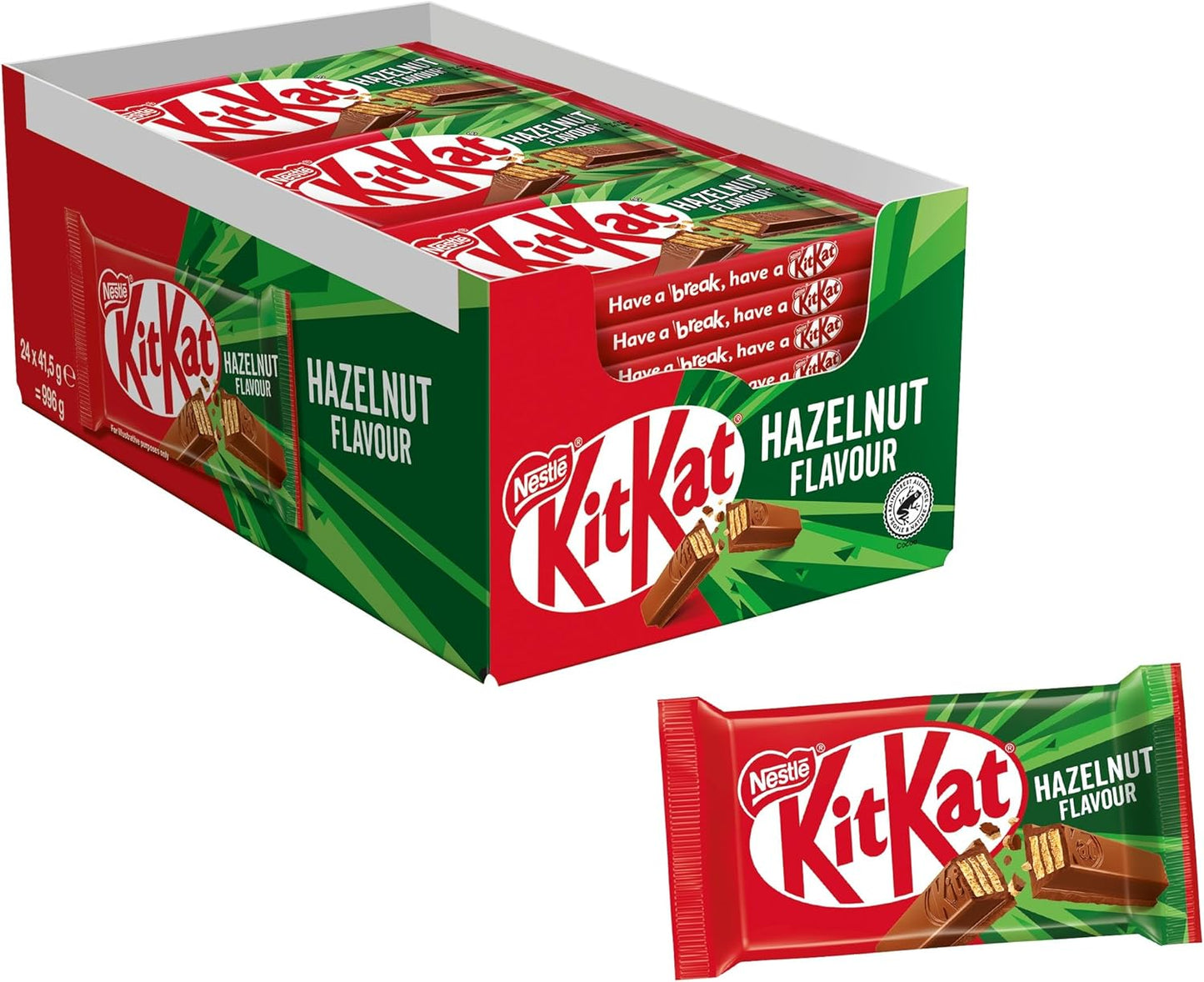 KitKat Hazelnut – Wafer con Chocolate y Avellanas 24x41,5g