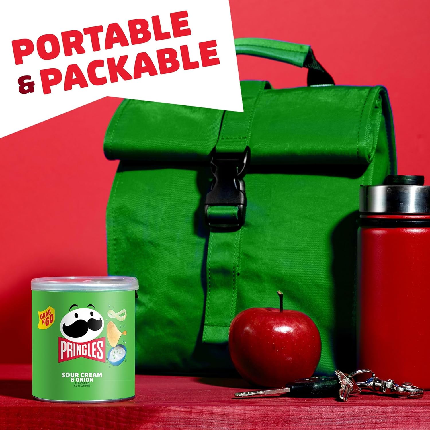 Pringles Sour Cream & Onion – Small Stacks (Pack 12 Unidades)